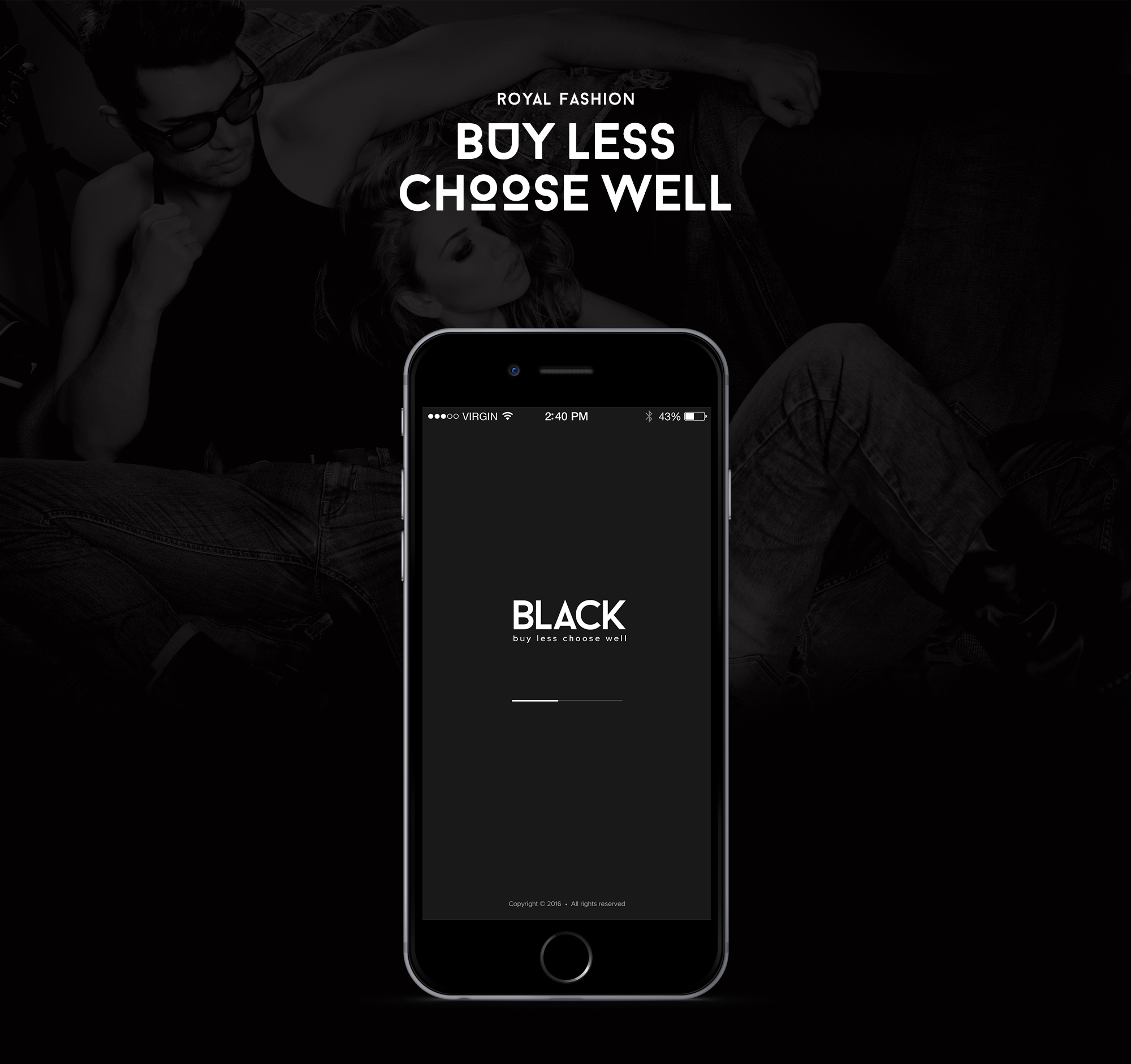 UI Freelancer design BLACK mobile app
