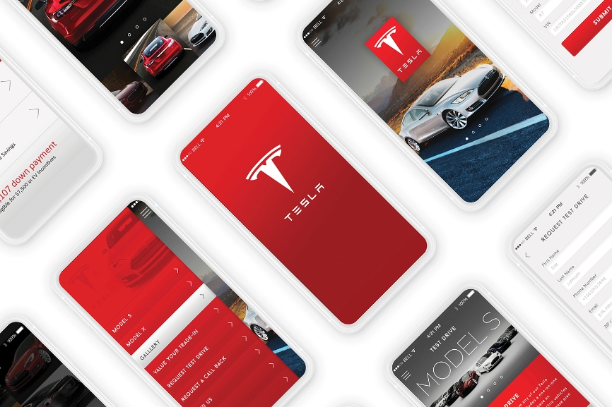 Hire Freelance Mobile App Designer Tesla