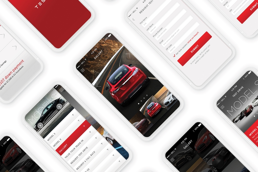 Hire Freelance Mobile App Designer Tesla