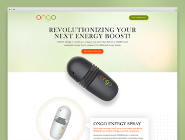 ONGO ENERGY landing page design by UI Freelancer